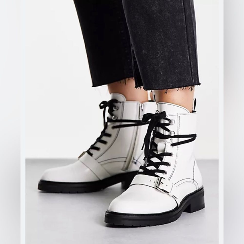 ALLSAINTS Donita Boots In White - size 9